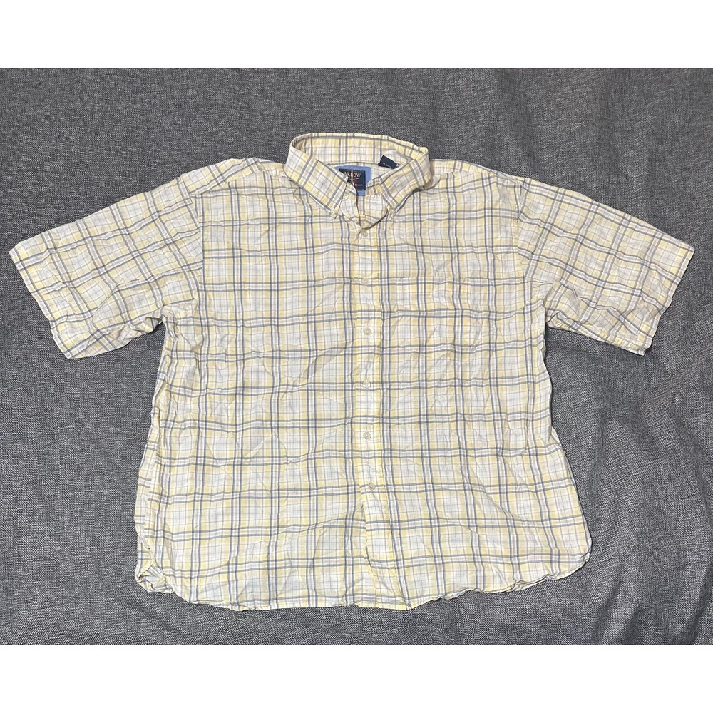 Arrow Men's XL Plaid Short Sleeve‎ Shirt